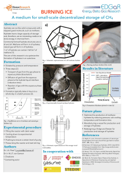 Burning ice - Energy Delta Gas Research