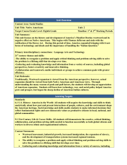 Native Americans - Tewksbury Township Schools