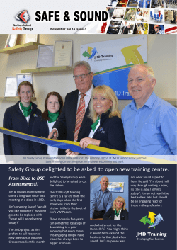 August 2014 Newsletter - Northern Ireland Safety Group