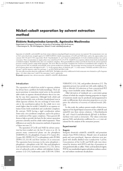Nickel-cobalt separation by solvent extraction method