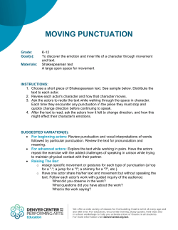 MOVING PUNCTUATION