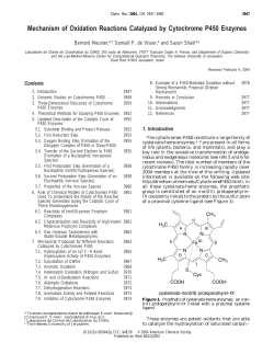 Mechanism of Oxidation Reactions Catalyzed by