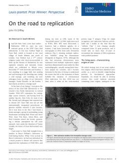 On the road to replication