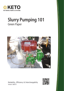 Slurry Pumping 101