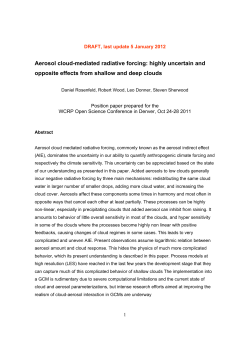 Aerosol cloud-mediated radiative forcing
