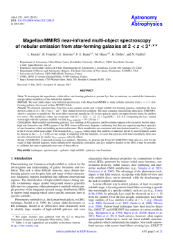 Magellan/MMIRS near-infrared multi-object spectroscopy of nebular
