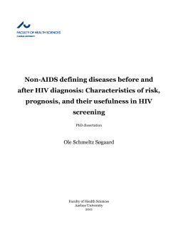 Non-AIDS defining diseases before and after HIV diagnosis