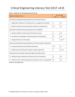 Critical Engineering Literacy Test (CELT v4.0)