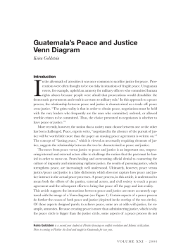 Guatemala`s Peace and Justice Venn Diagram