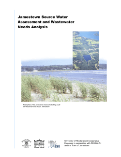 Jamestown Source Water Assessment and Wastewater Needs