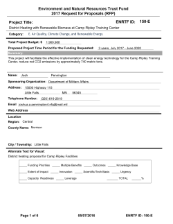 Environment and Natural Resources Trust Fund 2017 Request for