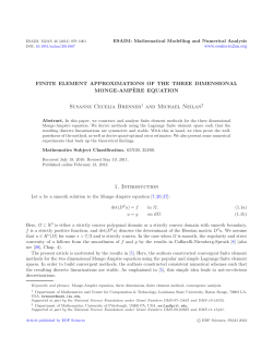 - ESAIM: Mathematical Modelling and Numerical