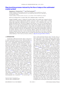 Step bunching process induced by the flow of steps at the