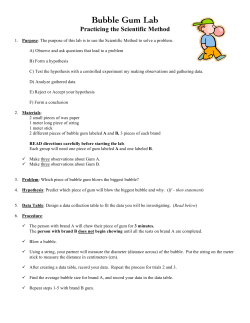 Bubble Gum Lab - rushartsbiology