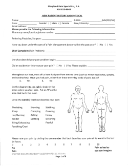 Downloadable PDF - Your First Office Visit Questionnaire