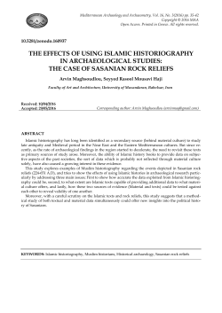 PDF - Mediterranean Archaeology and Archaeometry