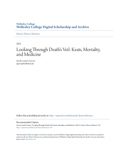 Looking Through Death`s Veil: Keats, Mortality, and Medicine
