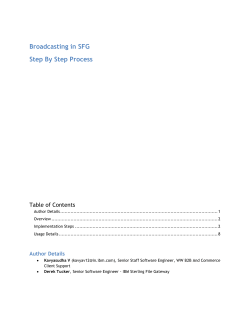 Broadcasting in SFG Step By Step Process