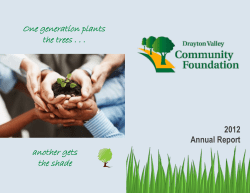 One generation plants the trees . . . another gets the shade