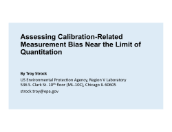 Assessing Calibration-Related Measurement