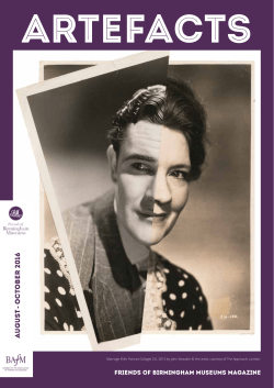 a ugust - october 2016 - Birmingham Museums Trust
