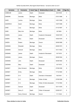 Halifax Guardian birth, marriage and death notices