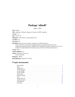 Package `alineR`