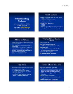 Understanding Malware