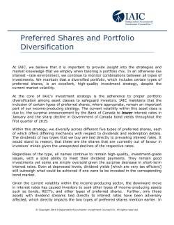 Preferred Shares and Portfolio Diversification