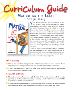 Matisse on the Loose Georgia Bragg