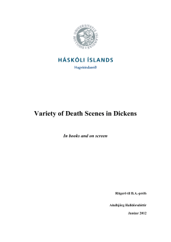 Variety of Death Scenes in Dickens