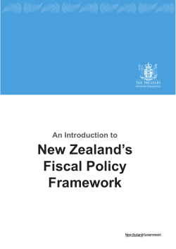 An Introduction to New Zealand`s Fiscal Policy Framework