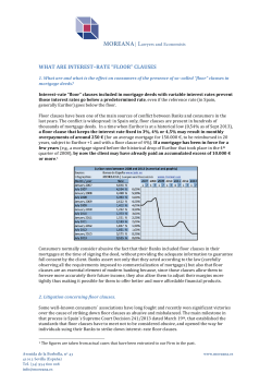 Que son las clausulas suelo - What are interest rate floor clauses ENG