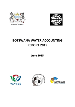 botswana water accounting report 2015
