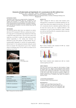 Kinematics of Double-bundle and Single