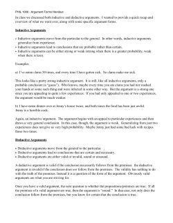 1000 Argument Forms Handout