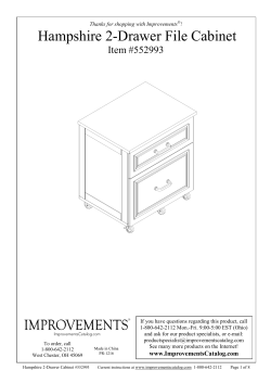 Hampshire 2 Drawer File Cabinet Instructions