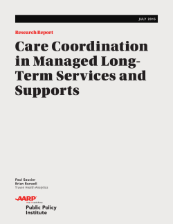Care Coordination in Managed Long-Term Services and