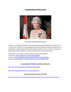 Constitutional Monarchy - wisdomhomeschooling.com