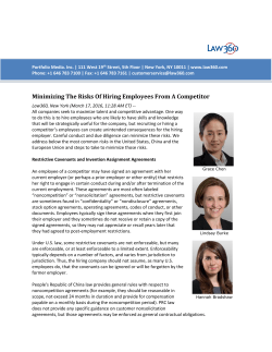 Minimizing The Risks Of Hiring Employees From A Competitor