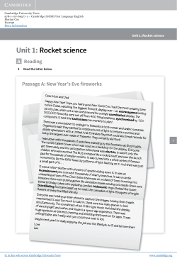 Unit 1: Rocket science - Assets
