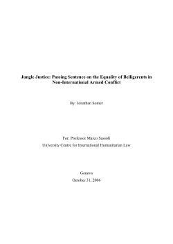 Jungle Justice - Foundation Prix Henry Dunant