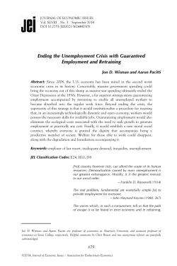Ending the Unemployment Crisis with Guaranteed Employment and