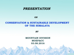 The Himalaya - Ministry of Environment and Forests