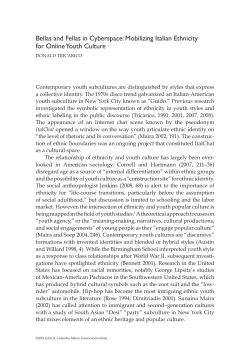 Bellas and Fellas in Cyberspace: Mobilizing Italian