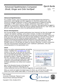 Ghotit, Ginger and Oribi VeriSpell