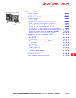 Motor Control Centers