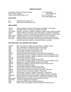 Curriculum Vitae - ASU People Search