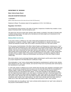 Code of Colorado Regulations - Colorado Secretary of State