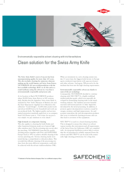 Environmentally responsible solvent cleaning